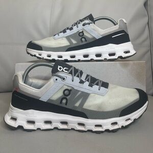 On Cloudvista Glacier Gray Black Athletic Running Shoes Sneakers Mens Size 10.5